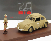 Rio-models Volkswagen Beetle Maggiolino Africa Korps 1941 - With Rommel Figure 1:43 Vojenský Písek