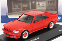 Solido Mercedes benz S-class 560sec Amg (c126) Wide Body 1990 1:43 Red