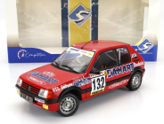 Solido Peugeot 205 1.6 Gti N 132 Rally Montecarlo 1986 Francois Delecour - Anne Chantal Pauwels 1:18 Red