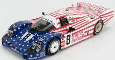 Solido Porsche 956 2.6l Turbo Team Joest Racing N 8 3rd 24h Le Mans 1986 G.follmer - J.morton - K.miller 1:18 Bílá Červená Modrá