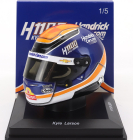 Spark-model Arai helmet Casco Helmet Kyle Larson Team Arrows Mclaren H1100 Nascar Cup Series Season 2024 1:5 Modrá Oranžová Bílá