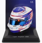 Spark-model Bell helmet Casco Helmet F1 Logan Sargeant Team Williams Racing N 2 Season 2024 1:5 Bílá Modrá Červená