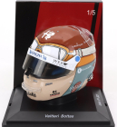 Spark-model Bell helmet F1  Casco Helmet Alfa Romeo C43 Team Stake N 77 Monza Italy Gp 2023 Valtteri Bottas 1:5 Červená Černá Zlatá