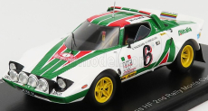 Spark-model Lancia Stratos Hf Team Alitalia (night Version) N 6 2nd Rally Montecarlo 1976 Bjorn Waldegaard - Hans Thorszelius 1:43 Bílá Zelená Červená