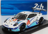 Spark-model Porsche 911 991-2 4.2l Rsr-19 Team Project-1 N 56 24h Le Mans 2021 E.perfetti - M.cairoli - R.pera 1:43 Bílá Světle Modrá