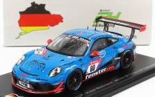 Spark-model Porsche 911 991-2 Gt3 Cup Team Huber Motorsport N 80 Winner Sp7 Class 24h Nurburgring 2021 H.wehrmann - U.berg - M.van Ramshorst - A.mies 1:43 Modrá Černá