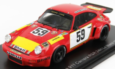 Spark-model Porsche 911 Carrera Rsr N 59 24h Le Mans 1975 T.schenken - H.ganley 1:43 Červená Bílá Žlutá