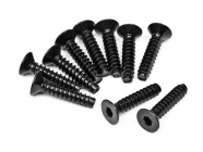 TP. Flat Head Screw M4X18mm (Hex Socket/10pcs)