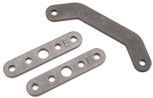 Traxxas Bulkhead tie bar, front, upper (1)/ lower (2) (steel)