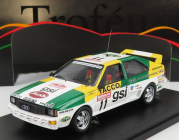 Trofeu Audi Quattro N 11 Rally 1000 Pistes 1983 J.panciatici - A.tabet 1:43 Bílá Zelená Žlutá