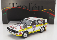 Trofeu Audi Quattro Sport Team Hb N 6 Rally Rac Lombard 1984 M.mouton - F.pons 1:43 Bílá Žlutá Hnědá