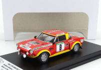 Trofeu Fiat 124 Abarth (night Version) N 8 Rally Portugal 1975 Antonio Borges - Joao Anjos 1:43 Červená Žlutá