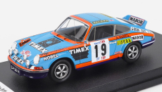 Trofeu Porsche 911 Carrera Rs Coupe N 19 Rally Tap 1973 Americo Nunes - Antonio Morais 1:43 Světle Modrá Oranžová