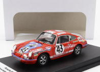 Trofeu Porsche 911 Coupe N 43 24h Le Mans 1971 Jean Pierre Bodin - Gilbert Courthiade 1:43 Red