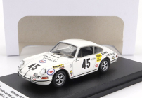 Trofeu Porsche 911s Coupe Team C.laurent N 45 24h Le Mans 1970 Claude Laurent - Jacques Marche 1:43 Bílá