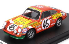 Trofeu Porsche 911s Coupe Team Touroul N 45 24h Le Mans 1972 Dominique Bardini - Fernand Saropoulos (lee Banner) 1:43 Oranžová Zelená