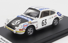 Trofeu Porsche 911t Coupe Team Marcel Martin N 63 24h Le Mans 1969 Rene Mazzia - Pierre Mauroy 1:43 Bílá Černá