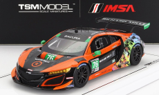 Truescale Acura Nsx Gt3 Evo Team Compass Racing N 76 Imsa 2021 M.mcmurry - M.farnbacher 1:43 Oranžová Černá