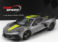 Truescale Chevrolet Corvette Stingray N 0 Imsa Gtlm Championship Edition 2020 1:18 Šedá Žlutá