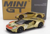 Truescale Ford usa Gt Heritage Edition N 5 Holman Moody 2022 1:64 Zlatá Červená