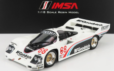 Truescale Porsche 962 Team Bfgoodrich N 68 500 Miles Imsa Road America 1986 D.brassfield - J.mass 1:18 Bílá Černá