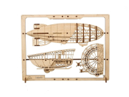 Ugears 2.5D dřevěné mechanické puzzle vzducholoď Zeppelin