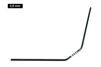 Ultimate 2,8mm zadní stabilizátor pro Mugen, Associated, Xray, 1 ks.