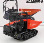 Universal hobbies Kubota Kc300hr-5 Tracked Dumper 2010 1:24 Černá Oranžová