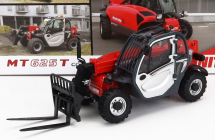 Universal hobbies Manitou Mt625t Comfort Telescopic Tractor - Elevatore 1:32 Červená Stříbrná