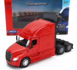 Welly Freightliner Cascadia Tractor Truck 3-assi 2015 1:64 Red