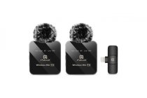 2in1 2.4GHz Lightning Wireless Lavalier Microphone (vč. Aku) (PULUZ)