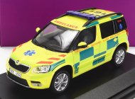 Abrex Škoda Yeti Suv Facelift (restyling) Ambulance 2013 1:43 Žlutá Zelená