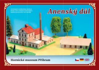 Anenský důl Příbram - papírový model 1:200