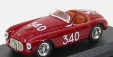 Art-model Ferrari 166mm Spider N 340 Mille Miglia 1951 Castellotti - Rota 1:43 Red