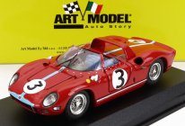 Art-model Ferrari 330p Spider N 3 Winner Tourist Trophy 1964 G.hill 1:43 Červená Světle Modrá