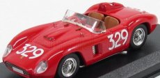 Art-model Ferrari 500tr Spider Ch.0608 N 329 Giro Di Sicilia 1957 G.munaron 1:43 Red