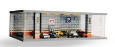 Atlantic Vetrina display box Diorama Parcheggio Primo Piano - Parking P1 Red Floor - Cars Not Included - Lungh.lenght Cm 43.0 X Largh.width Cm 25.0 X Alt.height Cm 14.0 1:64 Různé