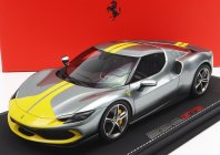 Bbr-models Ferrari 296 Gtb Assetto Fiorano 2022 1:18 Grigio Corburn - Šedožlutá