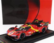 Bbr-models Ferrari 499p 3.0l Turbo V6 Team Ferrari Af Corse N 50 5th 24h Le Mans (pole Position) 2023 Antonio Fuoco - Miguel Molina - Nicklas Nielsen 1:43 Červená Žlutá Černá