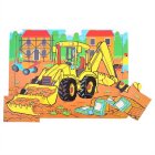 Bigjigs Toys Dřevěné puzzle bagr 9 dílků