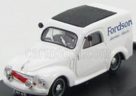 Brumm Fiat 500c Dodávka Fordson Brescia Servizio Clienti 1950 1:43, bílá