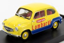 Brumm Fiat 600 Brodo Lombardi 1960 1:43 Žlutá Modrá
