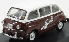 Brumm Fiat 600 Multipla Veicolo Commerciale Caffarel 1956 1:43 Bílá Hnědá