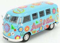 Corgi Volkswagen T1 Minibus Peace & Love 1961 1:43 Světle Modrá