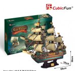 Cubicfun Puzzle Kit 3D In Foam Boat The Spanish Armada San Felipe Veliero, 248 dílků