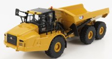 Dm-models Caterpillar Cat745 Cassone Ribaltabile Cava 3-assi - Articulated Truck 1:64 Žlutá Černá