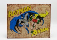 Edicola Accessories Metal Plate - Batman And Robin 1:1 Hnědá Modrá Žlutá