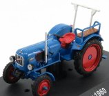 Edicola Eicher Tiger Tractor 1960 - Con Vetrina - With Showcase 1:43 Modrá Červená