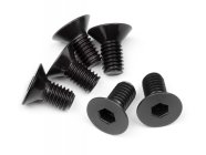 Flat Head Screw M6X12Mm (Hex Socket/6Pcs)