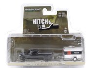 Greenlight Dodge Ram 2500 Pick-up Ups 2023 With Trailer 1:64 Černá Bílá